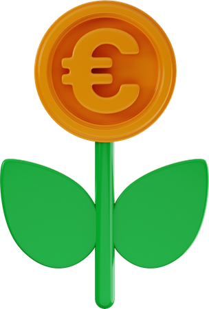 Planta euro  3D Illustration