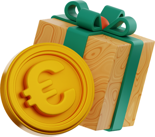 Preço do presente em euros  3D Icon
