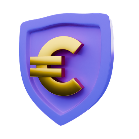 Euro Protection  3D Icon