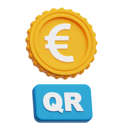 Euro Qr  3D Icon