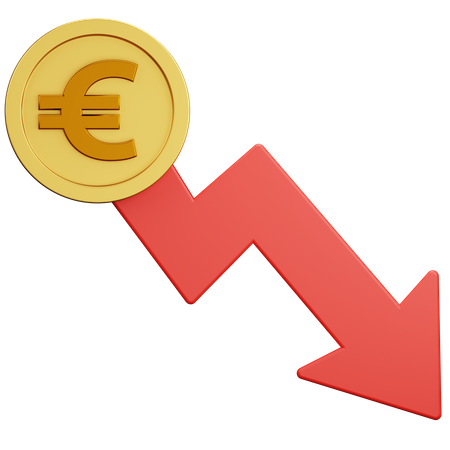 Euro Recession 3D Icon