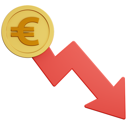 Euro-Rezession  3D Icon