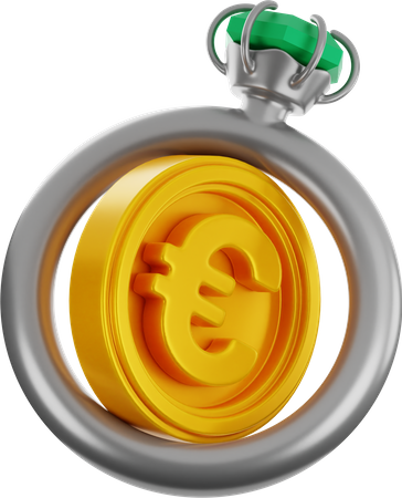 Euro Ring  3D Icon
