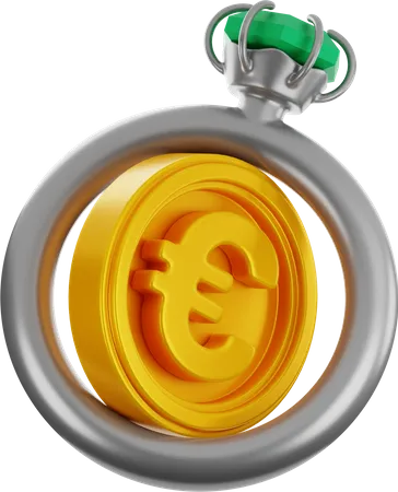 Euro Ring  3D Icon