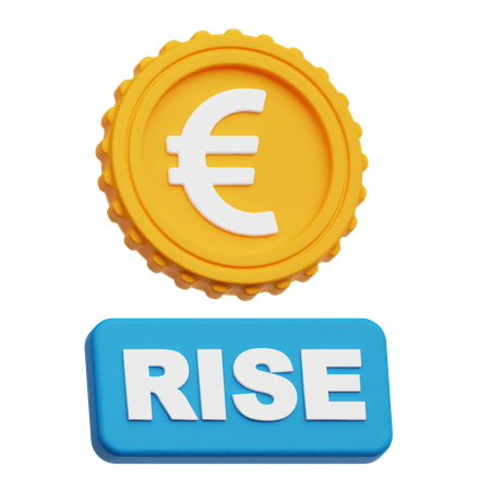 Euro Rise  3D Icon
