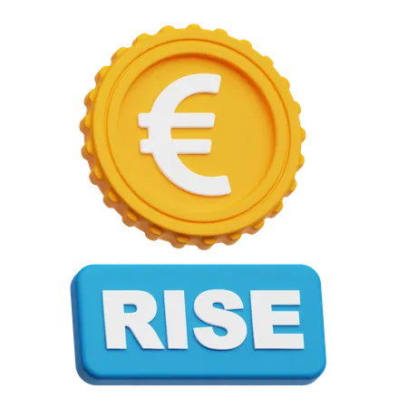 Euro Rise  3D Icon