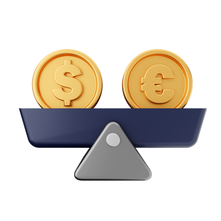 Saldo em euros  3D Icon