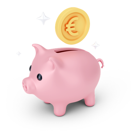 Euro Savings  3D Icon