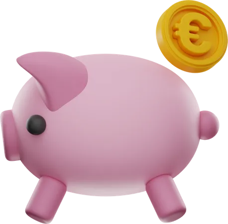 Euro Savings  3D Illustration