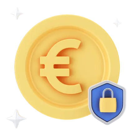 Sécurité de l'euro  3D Icon