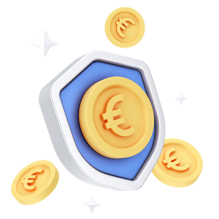 Euro Security 3D Icon