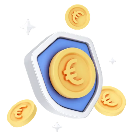 Euro Security  3D Icon