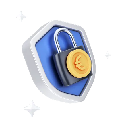 Euro Shield  3D Icon