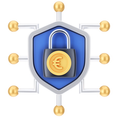 Euro Shield 3D Icon