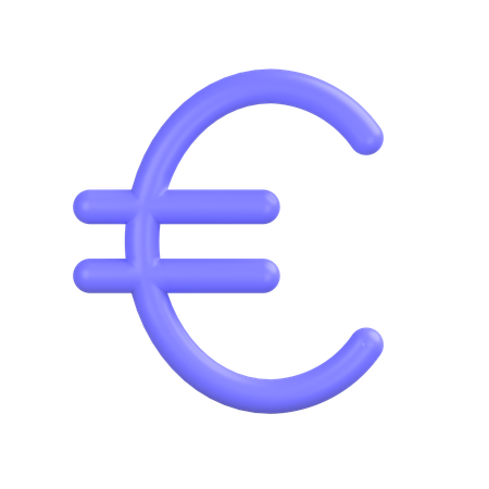 Euro Sign  3D Icon