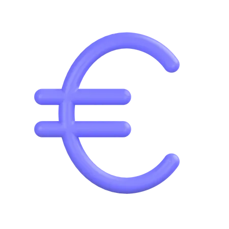 Euro Sign  3D Icon