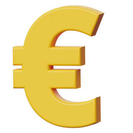 Euro Sign  3D Icon
