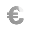 euro sign 3d logo