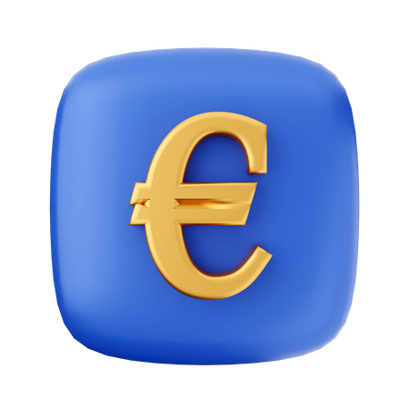 Sinal do euro  3D Icon