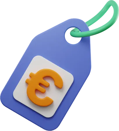 Euro Tag  3D Illustration