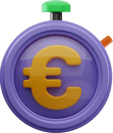 Euro Timer  3D Illustration