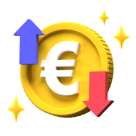Euro Trading  3D Illustration