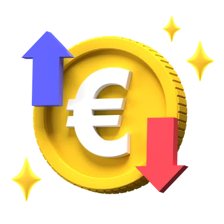 Euro Trading  3D Illustration