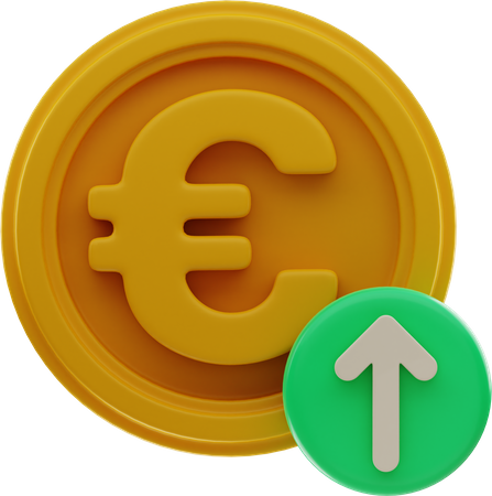 Euro Value Up 3D Illustration
