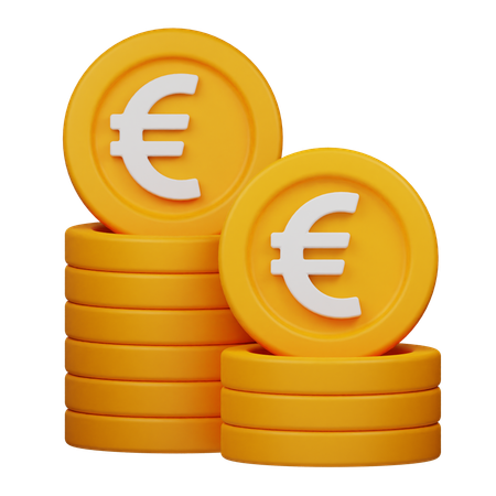 Euro-Münze  3D Icon