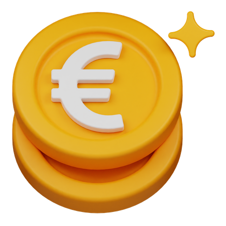 Euro-Münze  3D Icon