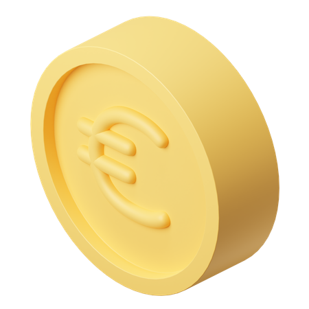 Euro-Münze  3D Illustration