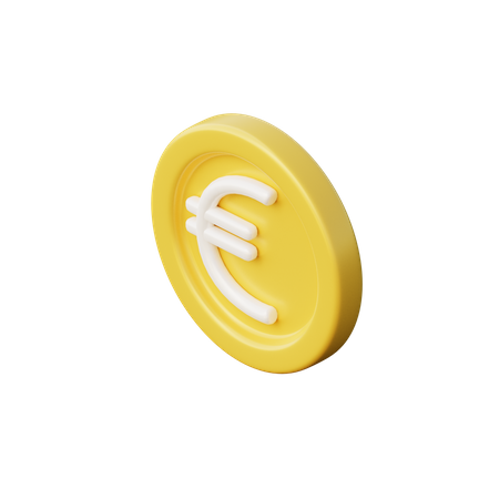 Euro-Münze  3D Illustration