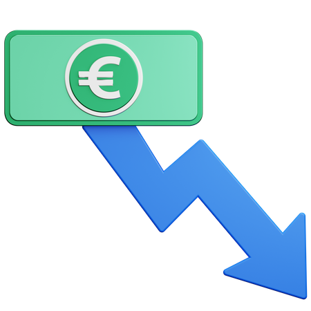 Recesión monetaria en Europa  3D Icon