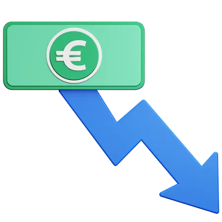 Recessão monetária na Europa  3D Icon