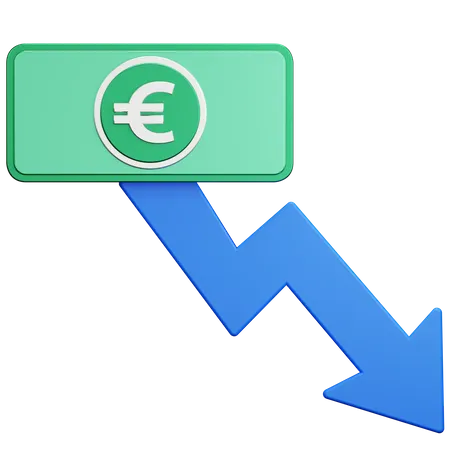 Europe Money Recession  3D Icon