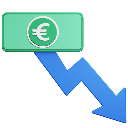 Europe Money Recession 3D Icon