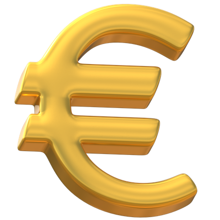 European Euro  3D Icon