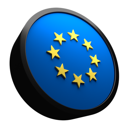 European Union Flag  3D Icon