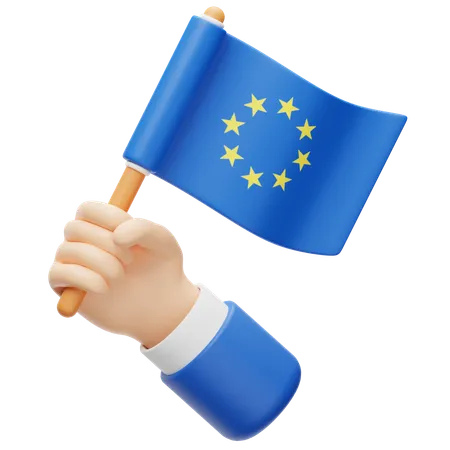 European Union Flag  3D Icon