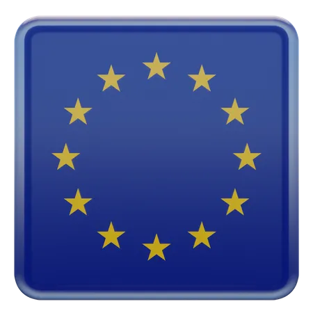 European Union Flag  3D Illustration