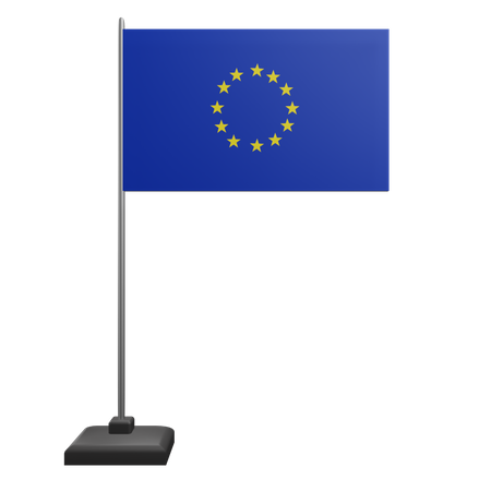 European Union Flag  3D Icon