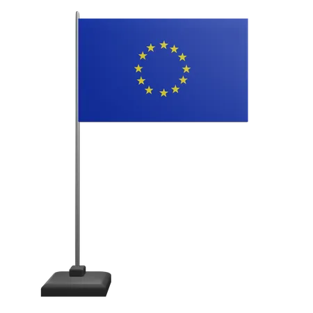 European Union Flag  3D Icon