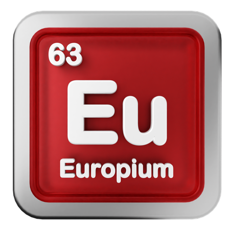 Európio tabela periódica  3D Icon