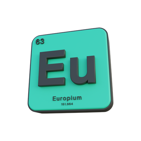 Europium  3D Illustration