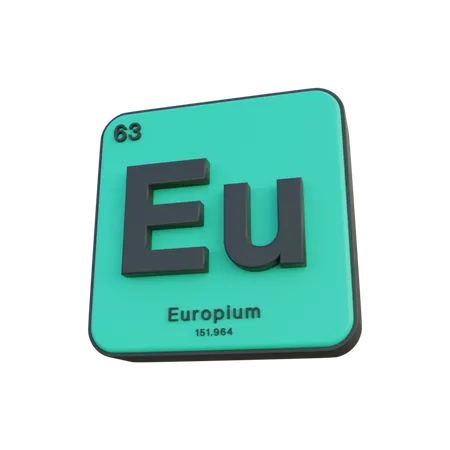 Europium  3D Illustration