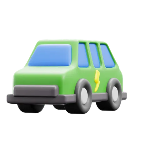 Electric Car Modern Transportation Environmentally Friendly 3 D Icon Illustration Render Design 3D Icon
