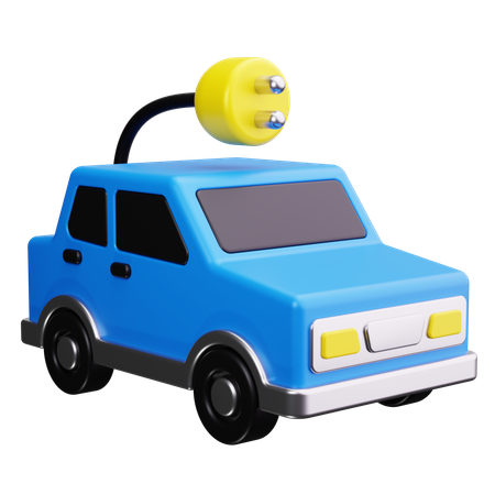 Ev Car  3D Icon