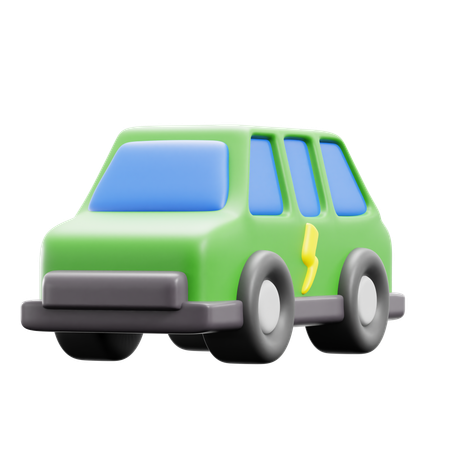 Ev Car  3D Icon