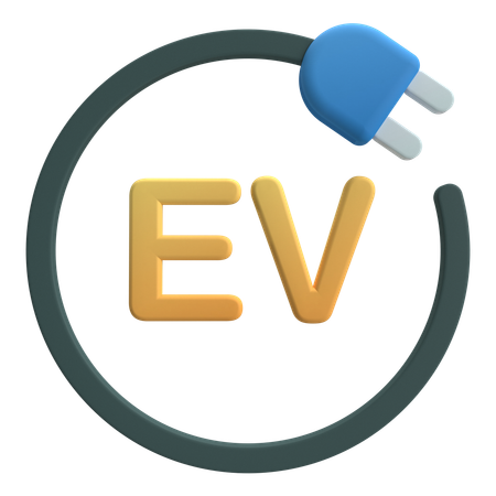 Ev carregando  3D Icon