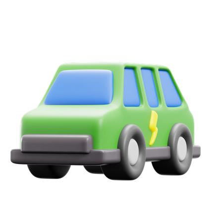 Carro EV  3D Icon